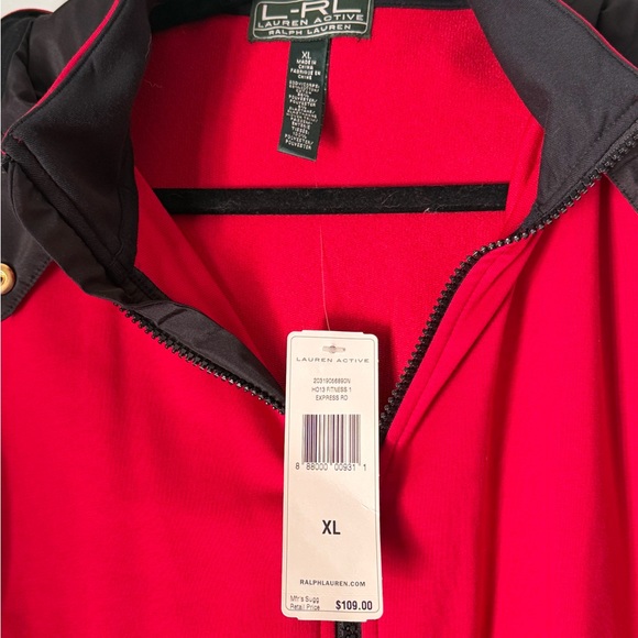 Ralph Lauren Active Red and Black Patch Jacket, NWT, Women’s XL - Picture 6 of 8